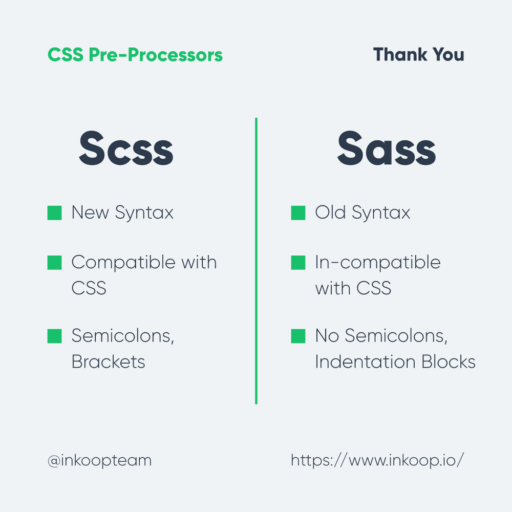 SCSS vs SASS - differences and syntax